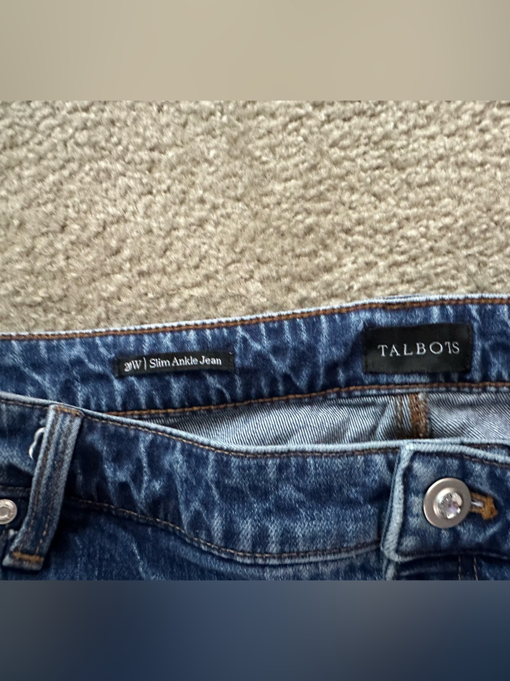 Talbots Crystal Embellished Slim Ankle Jeans – 20W - Picture 4 of 9